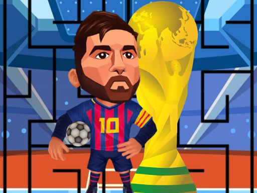 Messi in a maze - browser game screenshot