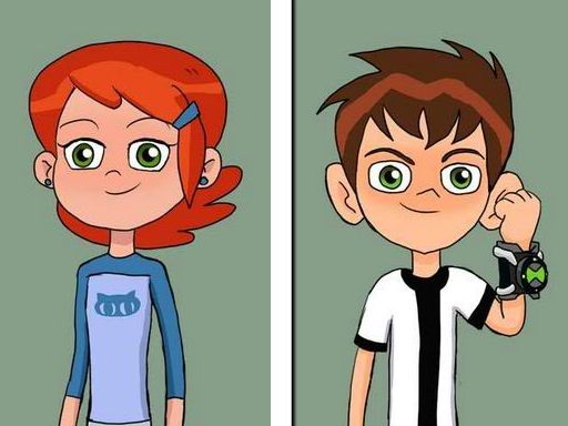 Ben 10 5 Diffs - browser game screenshot