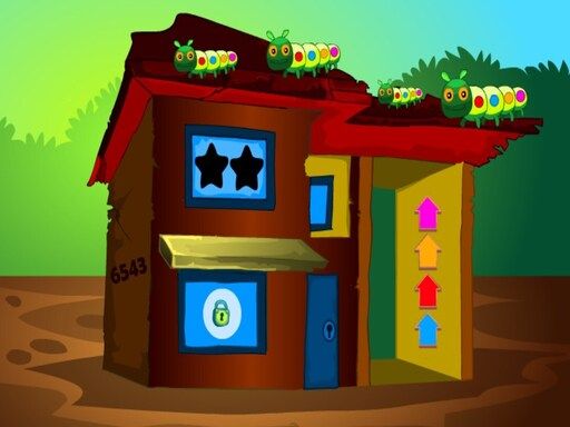 Caterpillar Land Escape - browser game screenshot