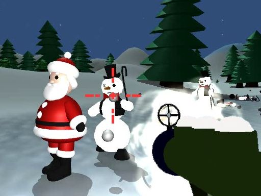 Protect the Santa - browser game screenshot