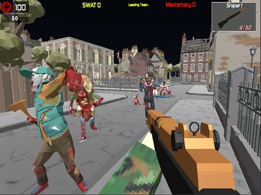 GunGame Poligon Battle Royale - browser game screenshot