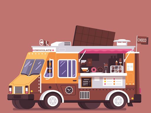 Food And Drink Trucks Memory Food And Drink Trucks Memory - browser game screenshot