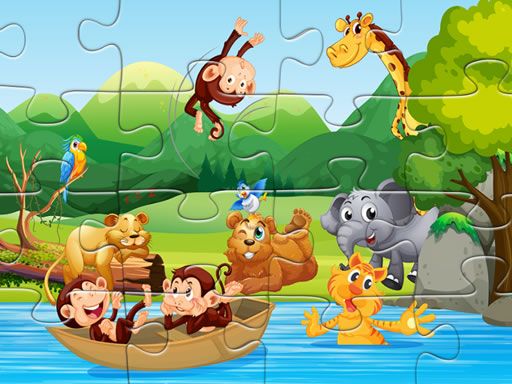 Animals Puzzle - browser game screenshot