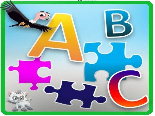 Kids Puzzle ABCD - browser game screenshot