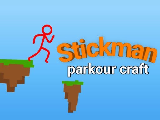 Stickman parkour craft Stickman parkour craft - browser game screenshot