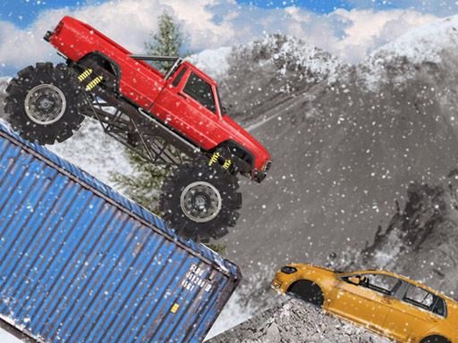 Hard Wheels Winter - browser game screenshot