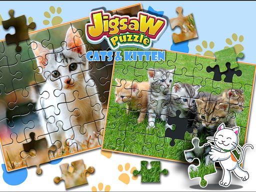 Jigsaw Puzzle Cats & Kitten Jigsaw Puzzle Cats & Kitten - browser game screenshot