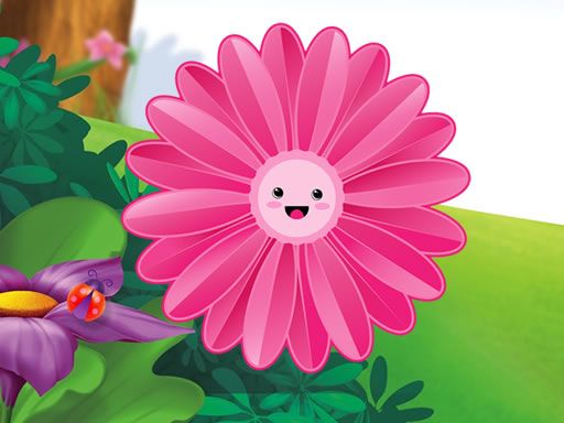 Funny Flowers Jigsaw - browser game screenshot