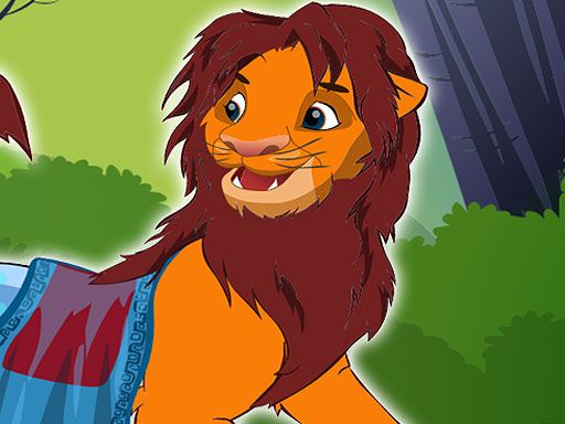 Lion King Simba Dressup - browser game screenshot