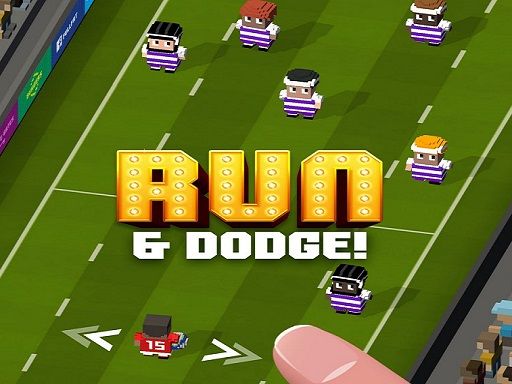 Blocky road runner game - browser game screenshot