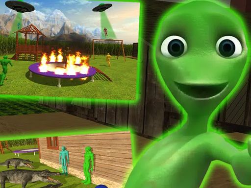 Yellow Alien Escape! - browser game screenshot