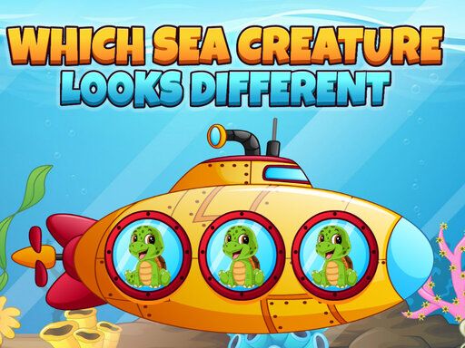 Which Sea Creature Looks Different - browser game screenshot