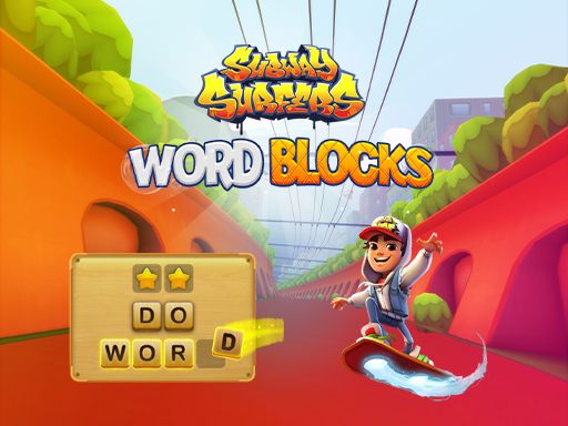 Subway Surfers Word Blocks - browser game screenshot