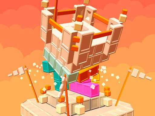 Demolish Castle Puzzle - browser game screenshot
