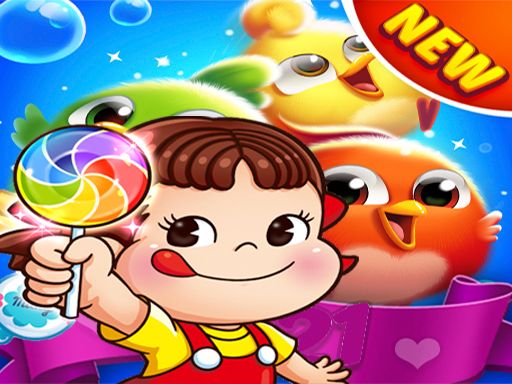 Summer Match 3 Puzzle Wings games PEKO POP  - browser game screenshot