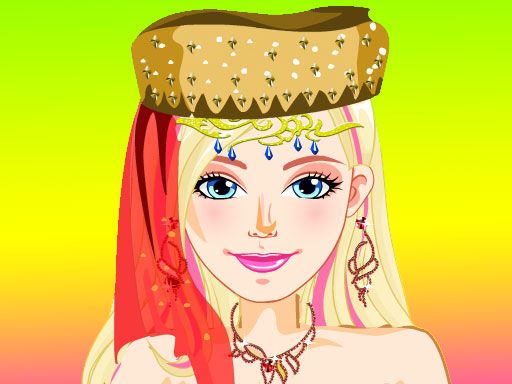 Oriental Barbie Dressup - browser game screenshot