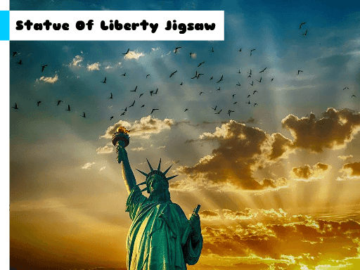 Statue Of Liberty Jigsaw - browser game screenshot