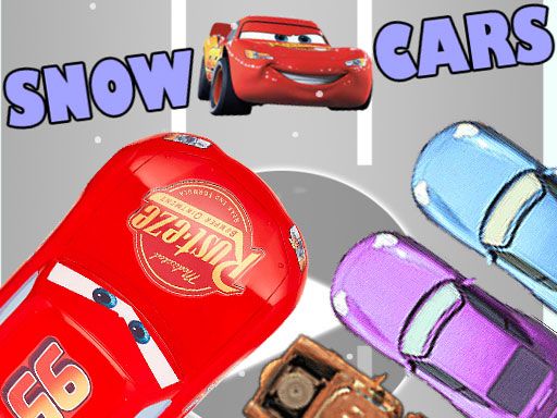 Cars Snowy Road - browser game screenshot