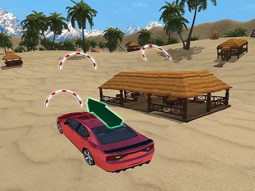 Incredible Water Surfing Car Stunt Game - browser game screenshot
