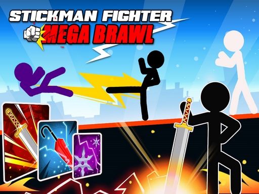 Stickman Fighter : Mega Brawl - browser game screenshot