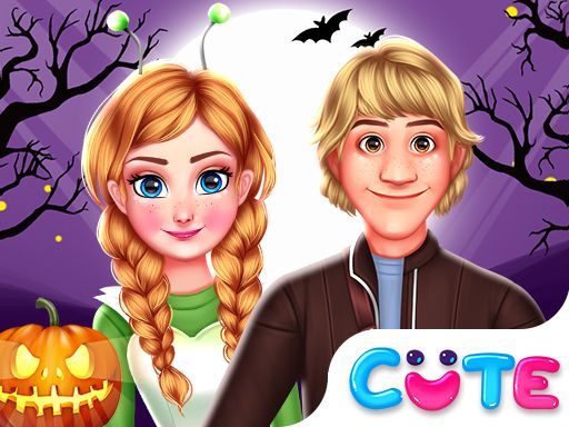Royal Couple Halloween Party - browser game screenshot