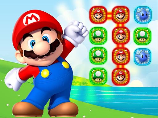 Super Mario Connect Puzzle - browser game screenshot