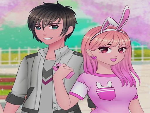 cute couples dress up - browser game screenshot