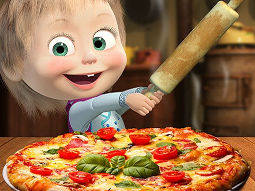 Masha Pizza Maker - Pizzeria - browser game screenshot
