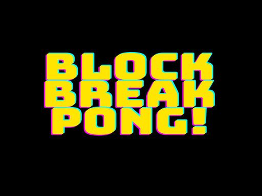 block break pong - browser game screenshot