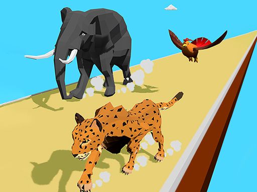 Animal Transform Race 3D - browser game screenshot