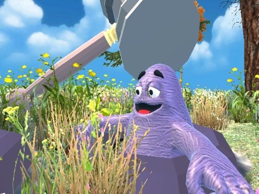 Wack a Grimace Shake - browser game screenshot
