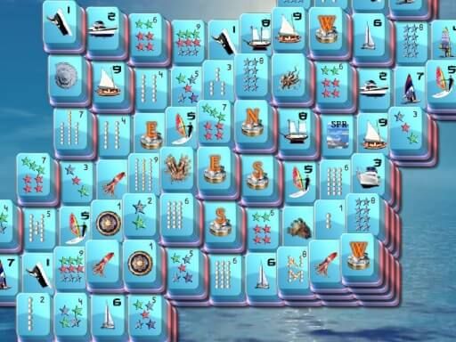 Marine Mahjong - browser game screenshot