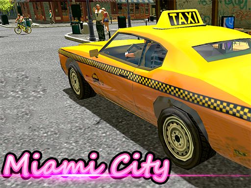 Miami Taxi Driver 3D - browser game screenshot