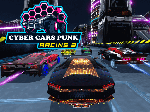 Cyber Cars Punk Racing 2 - browser game screenshot