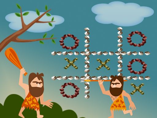 Tic Tac Toe Stone Age - browser game screenshot