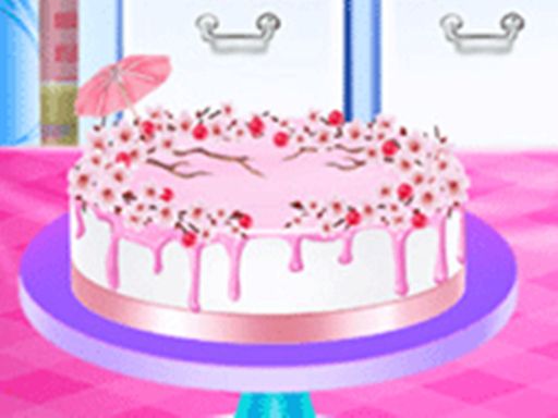 Cherry Blossom Cake Cooking - Food Game - browser game screenshot