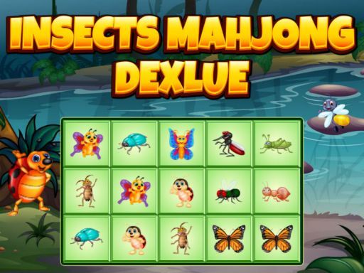 Insects Mahjong Deluxe - browser game screenshot