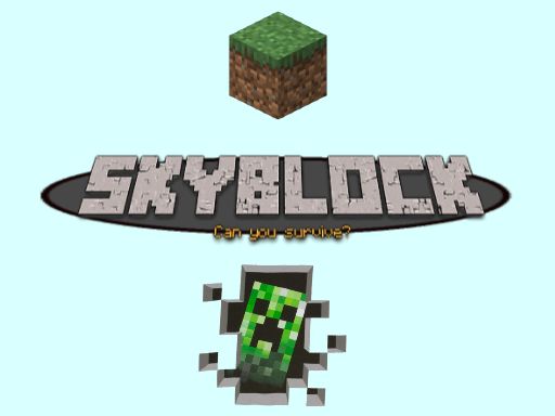 Minecraft - SkyBlock - browser game screenshot
