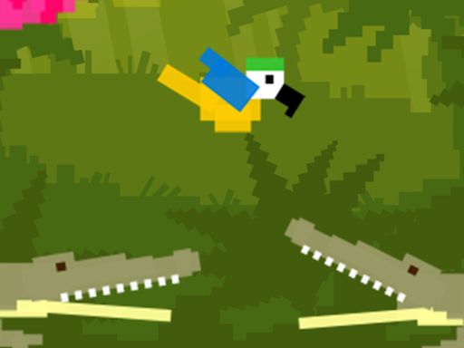 Blocky Bird - browser game screenshot