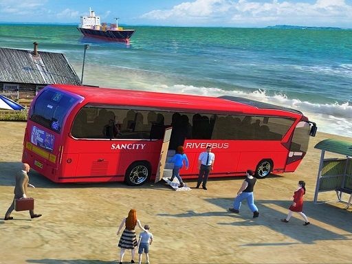 Water Surfer Bus Simulation Game 3D - browser game screenshot