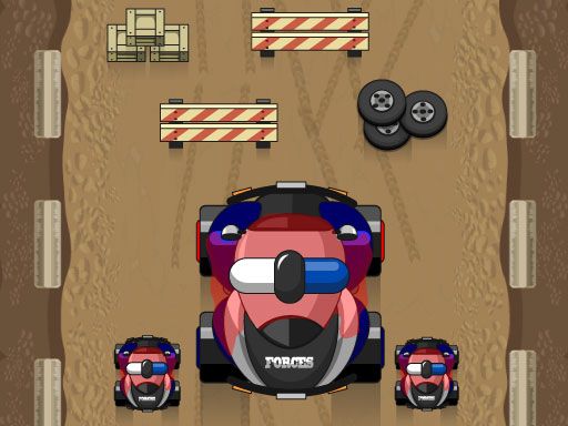 Police Survival Racing - browser game screenshot