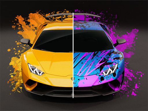 Paint My Car - browser game screenshot