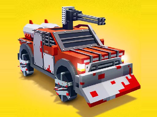 Zombie Derby: Blocky Roads Online - browser game screenshot