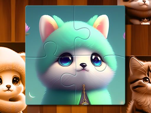 Cute Cat Jigsaw Cute Cat Jigsaw - browser game screenshot