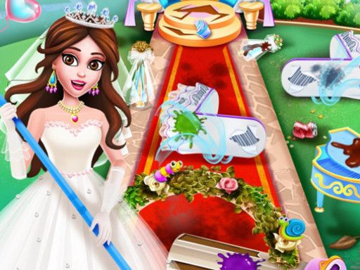 Princess Wedding Cleaning - browser game screenshot
