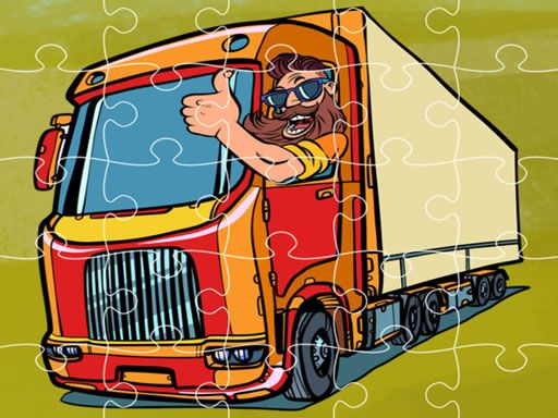 Semi Trucks Jigsaw - browser game screenshot