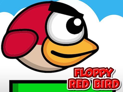 Floppy Red Bird - browser game screenshot