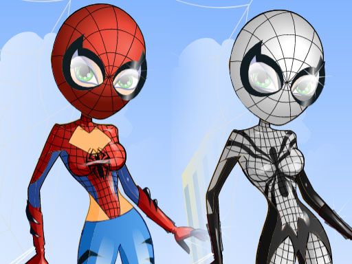 Spider Girl Dress Up - browser game screenshot