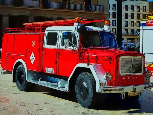 Firetruck Puzzle - browser game screenshot
