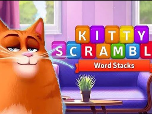 Kitty Scramble Stack Word - browser game screenshot